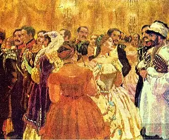 Хаджи-Мурат у князя Воронцова, иллюстрация Е. Лансере