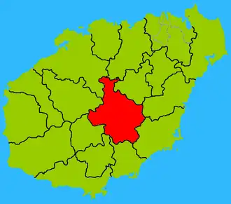 Цюнчжун-Ли-Мяоский автономный уезд на карте