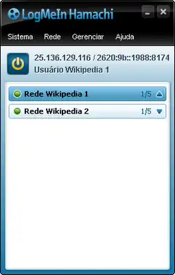 Скриншот программы Hamachi