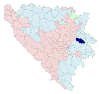 Община Хан-Песак на карте