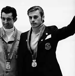 Кнауте (слева) на церемонии награждения Олимпиады-1972