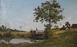 Пейзаж Денена. 1876. Холст, масло. Музей Орсе, Париж