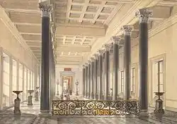 Верхняя площадка парадной лестницы, 1860 г.