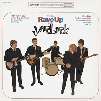 Обложка альбома The Yardbirds «Having a Rave Up with The Yardbirds» (1965)