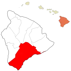 район Кау на карте