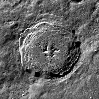 Снимок зонда Lunar Reconnaissance Orbiter.