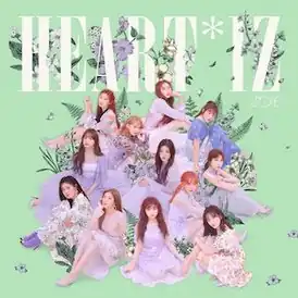 Обложка альбома IZ*ONE «Heart*Iz» (2019)