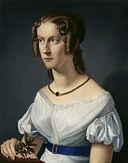 Женский портрет. 1825. Холст, масло. Городская галерея в доме Ленбаха, Мюнхен