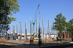 Строительная площадка в мае 2011 года.