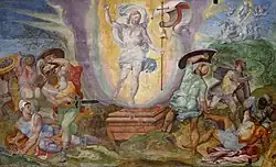 Воскресение Христа. Между 1571 и 1572. Холст, масло. Сикстинская капелла, Ватикан