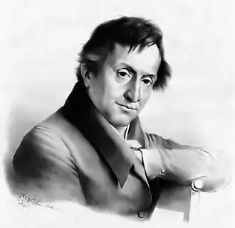 Портрет художника, работа Эжена Жозефа Вербукховена (1826) из коллекции Музея Тейлора в Харлеме, Нидерланды.