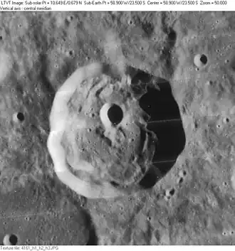 Снимок зонда Lunar Orbiter IV.