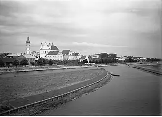 Панорама места Пинского детинца в 1936 году