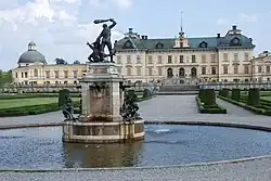 Фонтан «Геркулес». Архитектор Н. Тессин Младший. Скульптура А. де Фриса «Геркулес сражается с драконом». Дротнингхольм, Швеция