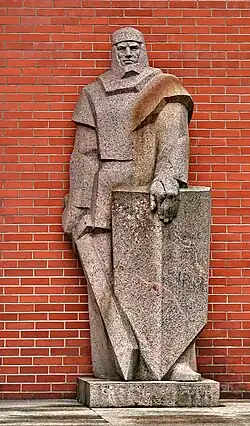 Памятник Геркусу Мантасу в Клайпеде на улице, названной его именем