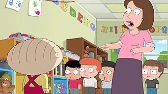 Промокартинка. Стьюи заразился герпесом.