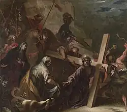 Hесение креста. Ок. 1676. Холст, масло. Музей Серральбо, Мадрид