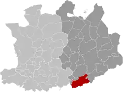 Расположение муниципалитета на карте провинции