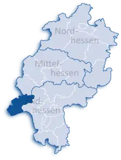 Райнгау-Таунус на карте