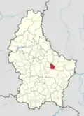 Расположение коммуны на карте Люксембурга