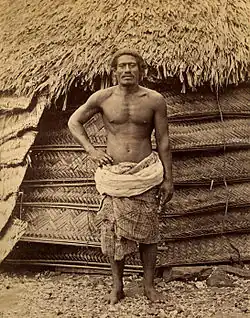 Верховный вождь Паго-Паго Мауга Манума, Самоа, 1885 год.