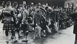 Солдаты шотландского полка, Первая мировая война