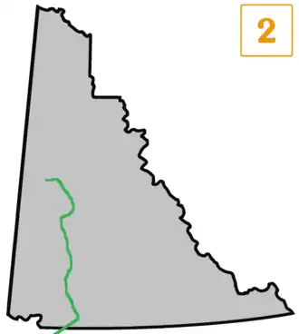 Трасса Клондайк на территории Юкон.