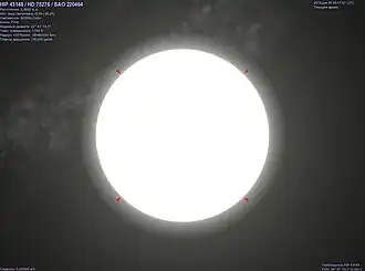 HIP 43148 в программе Celestia.