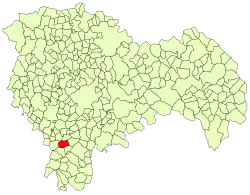Расположение муниципалитета на карте провинции