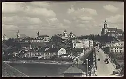 Костёл в панораме Гродно. 30-е годы XX века.