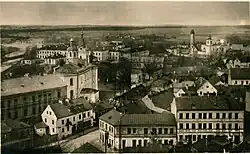 Костёл в образе православного монастыря, на фото Я. Булгака, начало XX века.