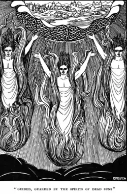 Иллюстрация к рассказу Генри Р.Хаггарда «Махатма и заяц» (1911)