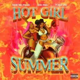 Обложка сингла Megan Thee Stallion при участии Ники Минаж и Ty Dolla Sign «Hot Girl Summer» (2019)