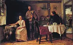 «Надежда умирает последней» (родители ожидают возвращения сына-моряка), 1892