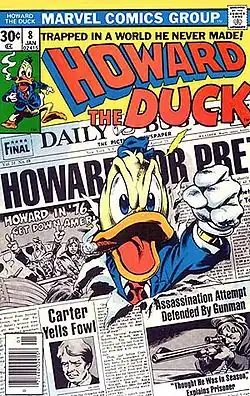 Howard the Duck #8  Рисунок Джина Колана и Стива Леиалоха