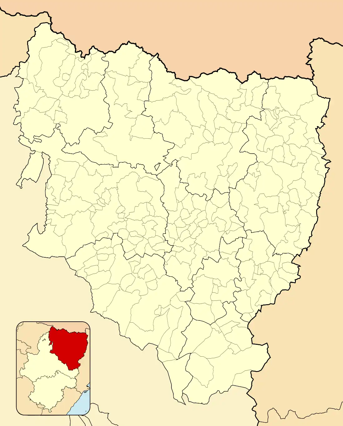 Уэска на карте