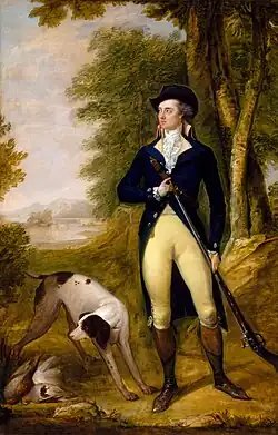 Портрет неизвестного джентльмена на охоте. Музей изящных искусств (Хьюстон), Техас.