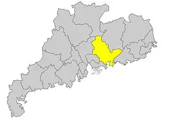 Хойчжоу на карте