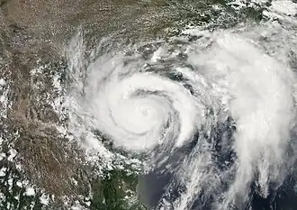 Ураган Долли на побережье штата Техас,  23 июля 2008 года