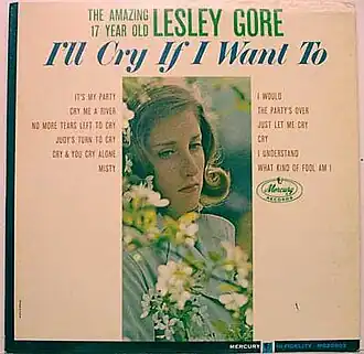 Обложка альбома Лесли Гор «I’ll Cry If I Want To» (1963)
