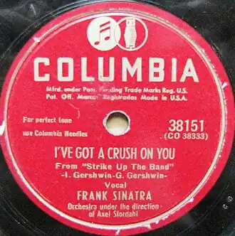 Обложка песни  «I’ve Got a Crush on You»