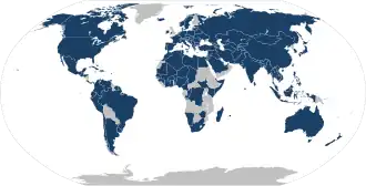  Страны-участники IESF на апрель 2024