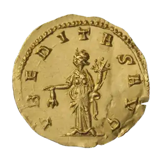 Реверс «лёгкого ауреуса» или квинария Галлиена