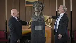 Открытие скульптурного бюста А.С.Пушкина в Канберре на территории Австралийского Национального Университета 31.07.2018 г.