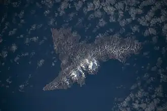 Вид на остров с МКС 2 мая 2019 года