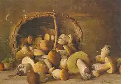 Грибы, натюрморт, 1912.