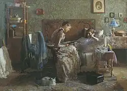 У постели выздоравливающего.