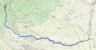 Район боя на современной карте