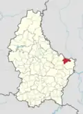 Расположение коммуны на карте Люксембурга