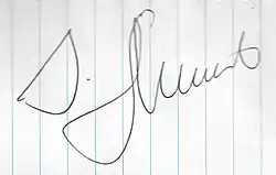 Изображение автографа